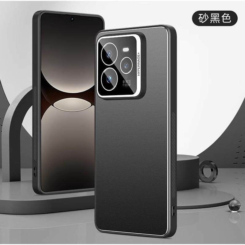 适用真我GT7pro手机壳自带镜头膜时尚新款ealmeGT7por保护套realme男女金属硬壳gt7硅胶RMX5010全包软边防摔