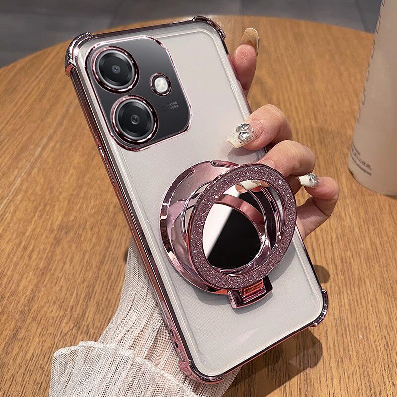 适用于OPPOPKL110手机壳硅胶OPPOA3I5G女款防摔oppoa3i 5g全包软边OPPO带支架镜子保护硅胶套OPPOA3i气囊新款