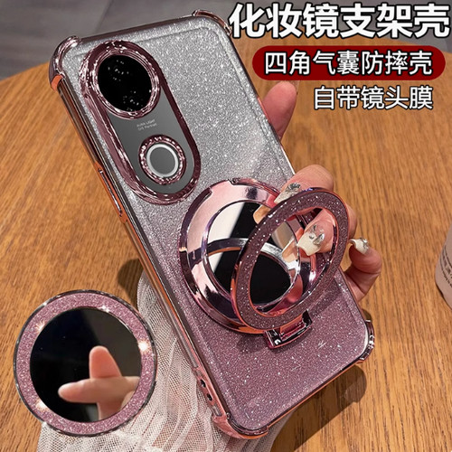 适用vivoV50手机壳国际版保护V50海外版硅胶套带镜头膜5g全包气囊V2427防摔v505g透明软男女支架镜子vov新款