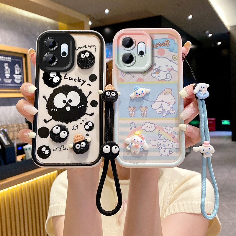 适用OPPO Reno15F 5G国际版手机壳新款送钢化膜男女CPH2801海外版可爱防摔Reno15FS 5G全包软边卡通男女外壳