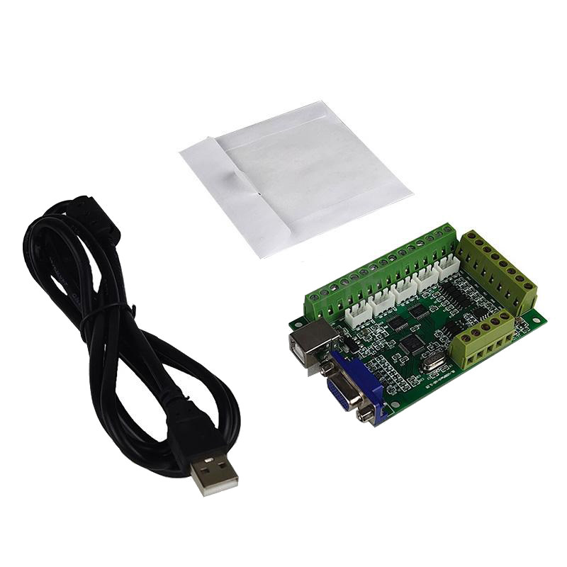 usb mach3 5轴简易控制卡 雕刻机cnc运动控制板 带手轮接口 正版