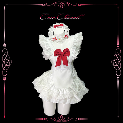 纯欲性感露背女仆cos蓬蓬裙套装