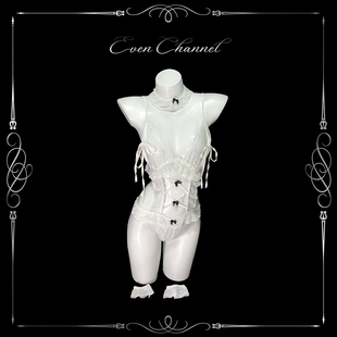 even学姐：奶油慕斯*性感蕾丝纯欲镂空可内搭透视连体衣吊带套装