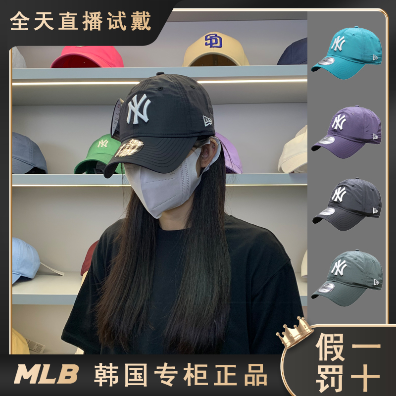 NewEra帽子纽亦华棒球帽软顶大标NY速干夏天运动遮阳鸭舌帽潮
