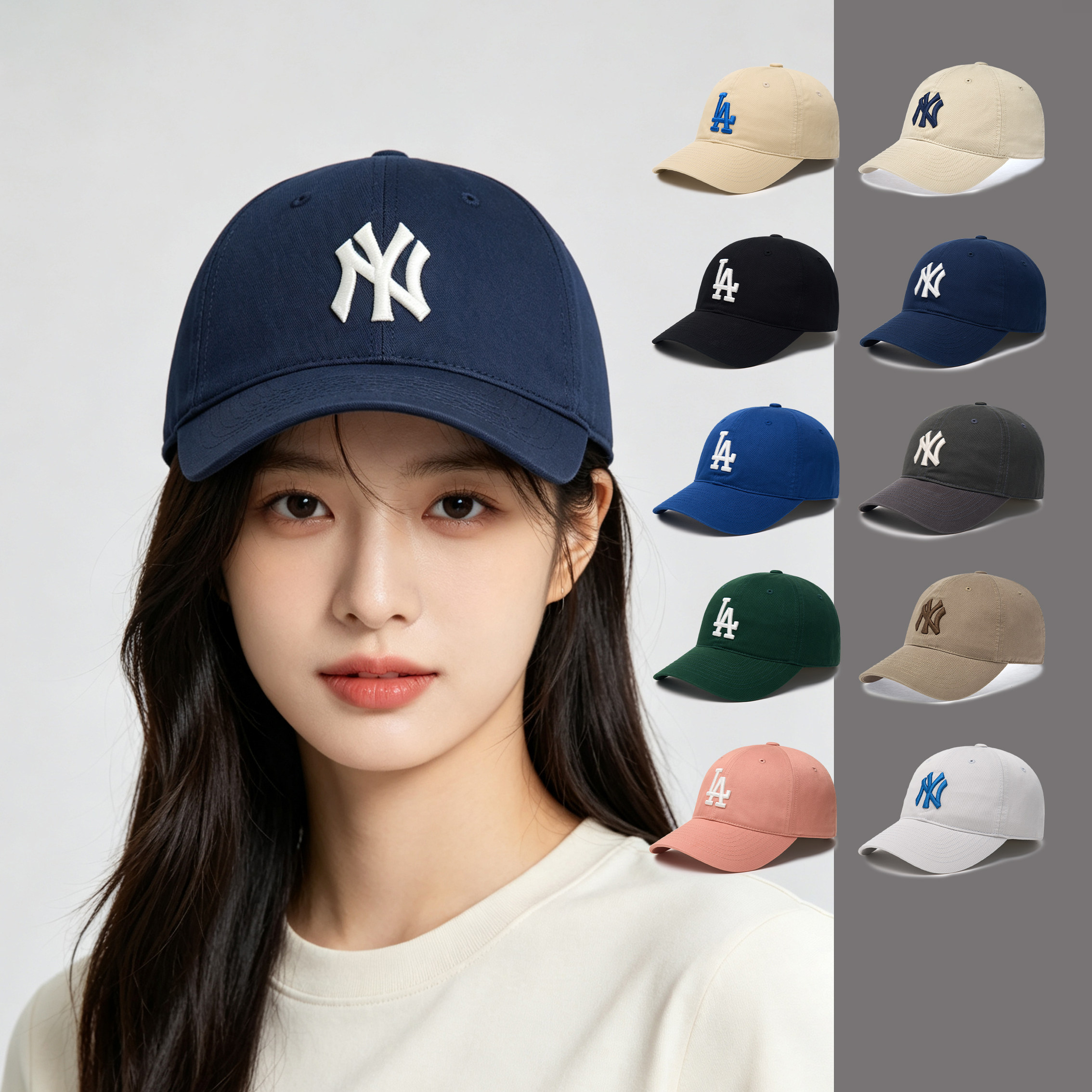 韩国正品MLB帽子2026新款软顶大标NY运动LA休闲鸭舌帽棒球帽CP66图片
