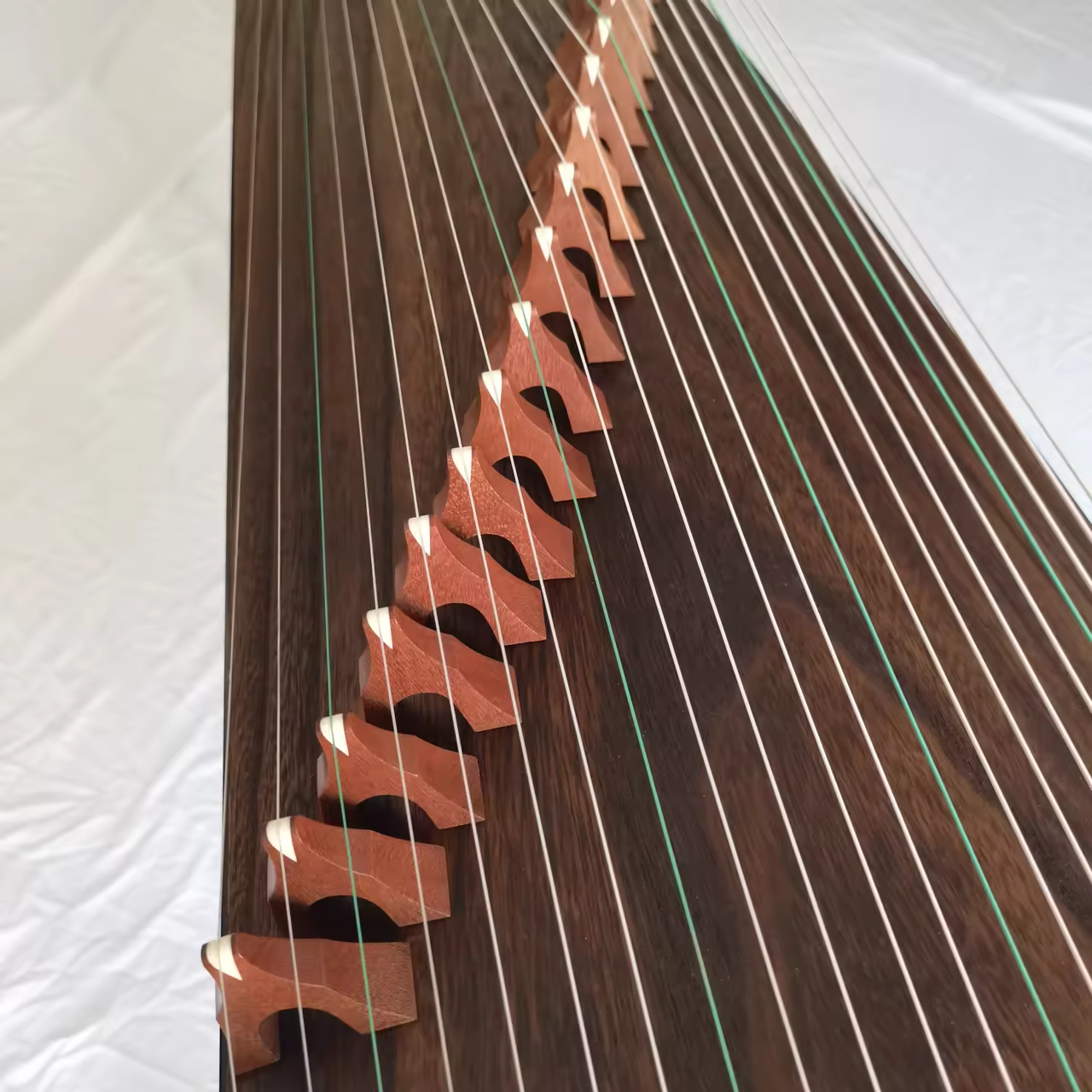 高端防滑筝码演奏级古筝专用红木琴码一套1-21号筝码全套