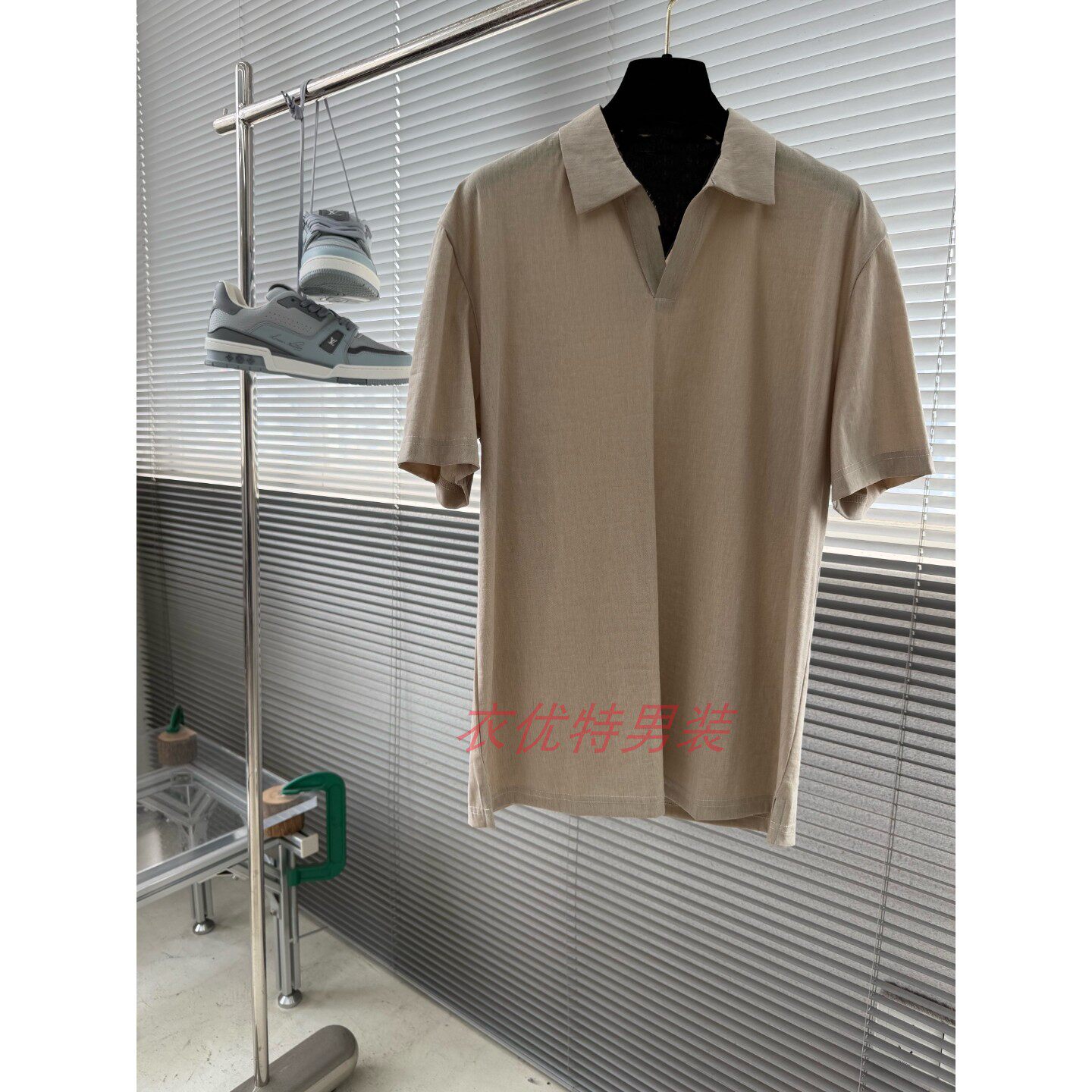 2026新款春夏季青年男士简约短袖T恤翻领Polo衫商务T血透气上衣服