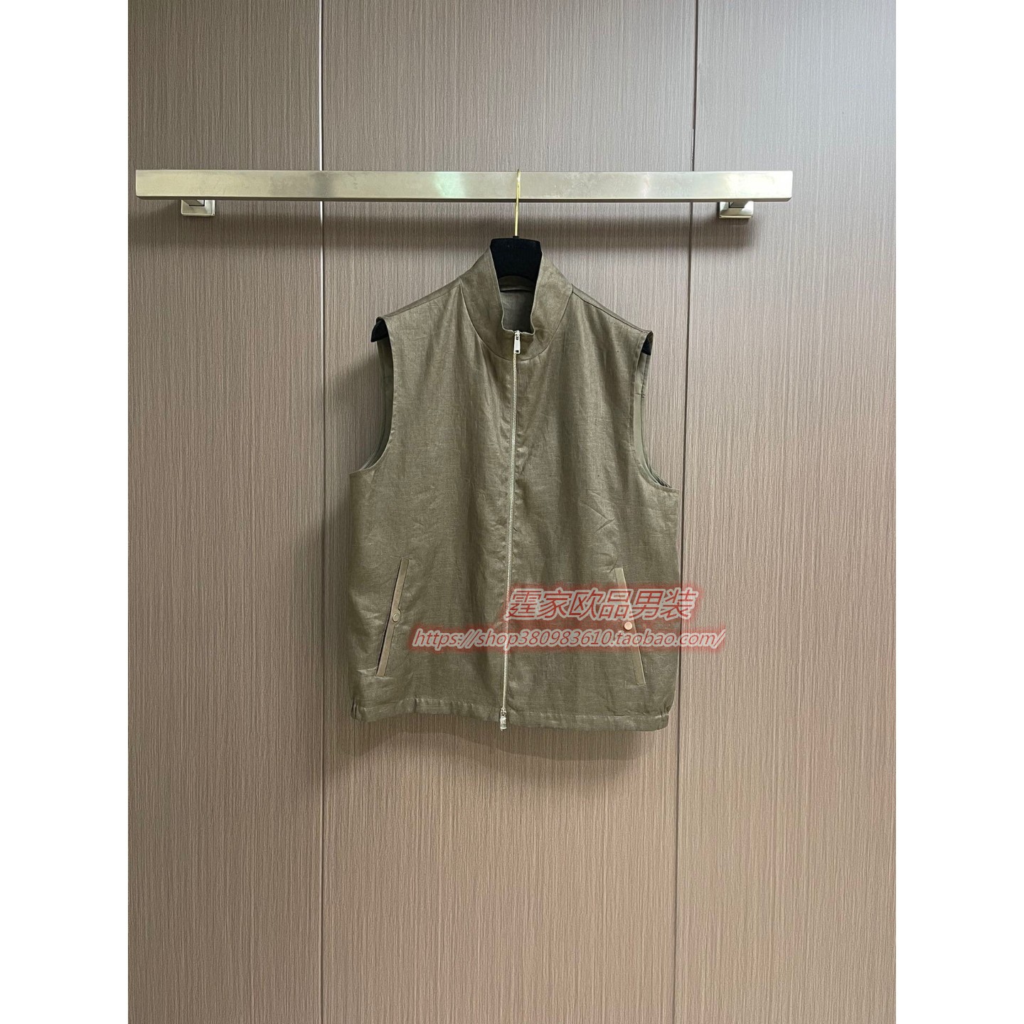 轻奢秋冬新款男休闲马甲时尚百搭马甲潮流男装马甲拉链开衫外套