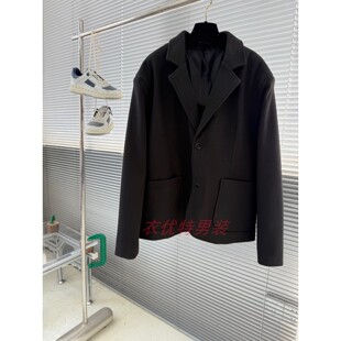 潮流简约休闲翻领夹克长袖 西装 欧美韩版 2026春季 上衣外穿 外套男士