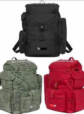 自主 潮牌 23SS Field Backpack 字母双肩包大容量背包男女旅行包
