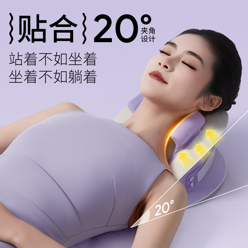颈椎按摩器韩国颈部肩颈脖子斜方肌揉捏按摩仪跨境肩膀夹揉按摩枕