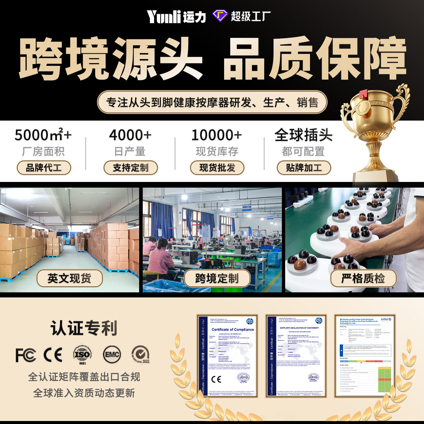 跨境U型按摩枕颈椎按摩器便携u型枕电动揉捏护颈仪颈部按摩枕头