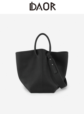 DAOR大容量小众菜篮子手提包包2025新款真皮翅膀包单肩斜挎托特包