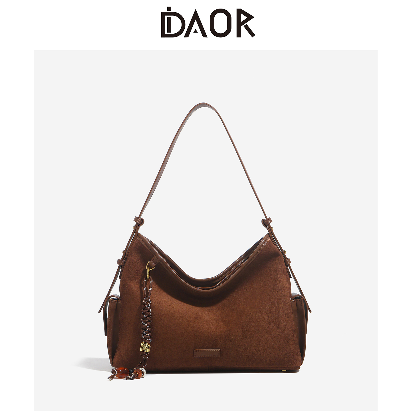 DAOR大容量磨砂牛皮异果托特包