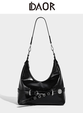 DAOR原创真皮腋下包包女2025新款百搭hobo饺子包高级感单肩斜挎包