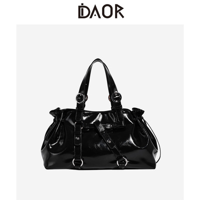 DAOR张紫宁同款大容量牛皮法棍包