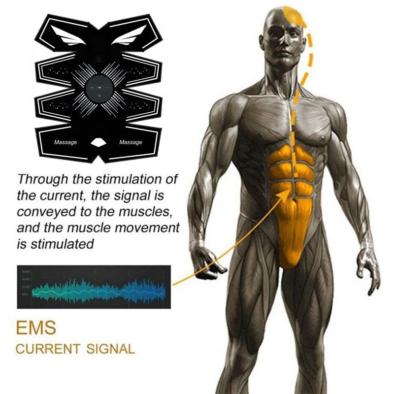 ems腹肌贴运动甩脂机肌肉健身器材按摩贴智能便携式家用