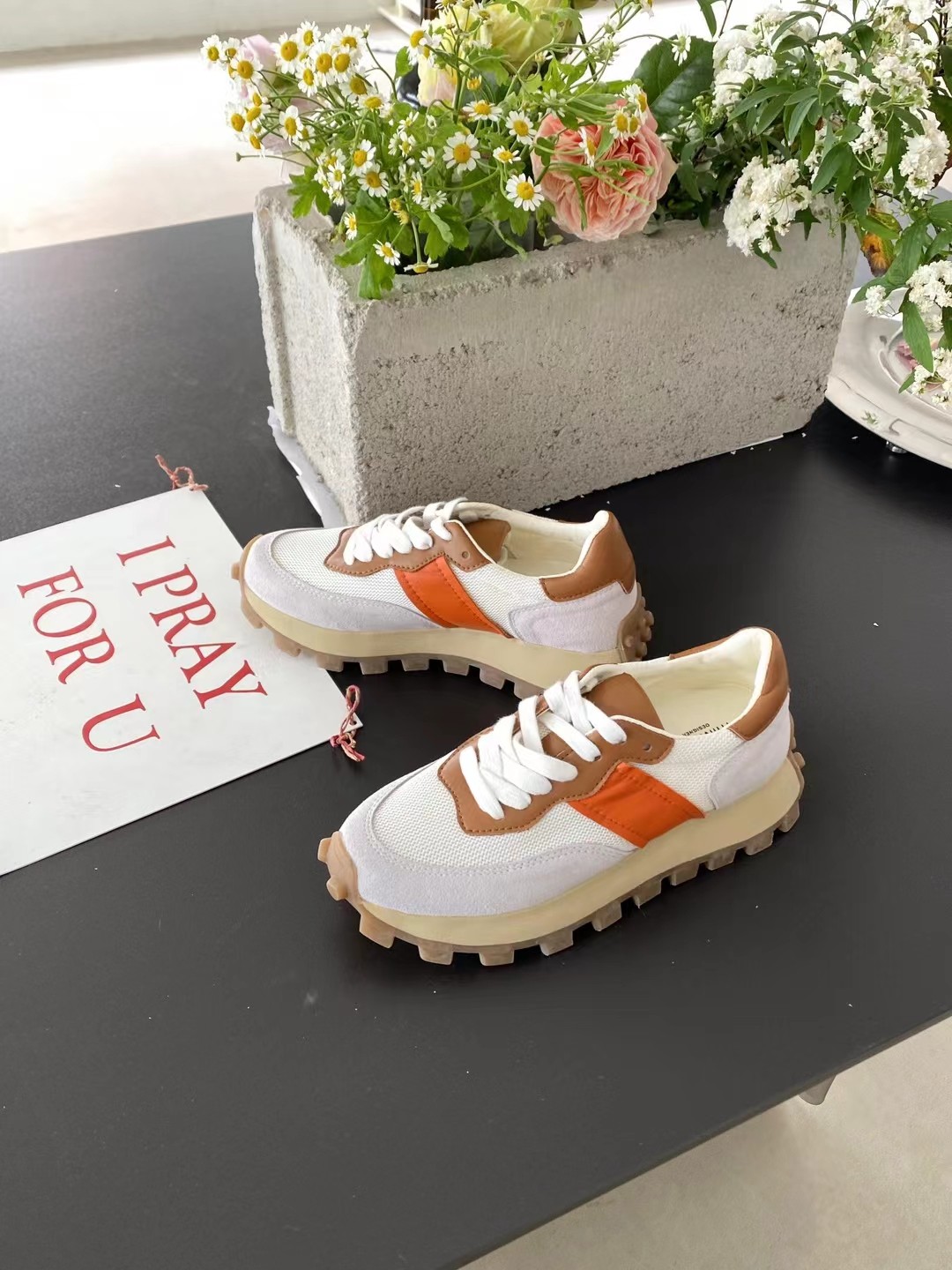 mimimaso新款运动鞋厚底增高老爹鞋女ins超火休闲百搭拼色阿甘鞋