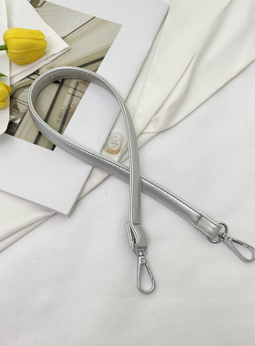 女士手提斜挎包带银色包包带子单肩书包带背包带子窄包带