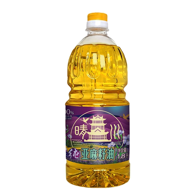 福达坊晴川物理压榨纯亚麻籽油1.8L(黄鹤楼系列)