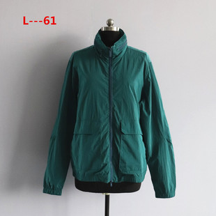 女装春秋季外贸新款韩版百搭简约时尚防水薄款立领休闲夹克衫外套