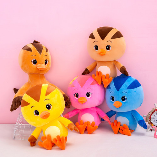 萌鸡小队毛绒玩具公仔套装