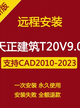 天正建筑软件T20V9.0远程安装下载 支持CAD2010-2024稳定永久版
