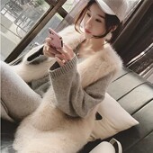 秋冬皮草马甲女中长款 2023新款 韩版 仿狐狸毛外套百搭坎肩毛毛背心