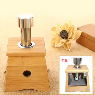 自动送艾器加长加粗不锈钢艾柱艾绒艾灸盒配套全自动艾条推送器