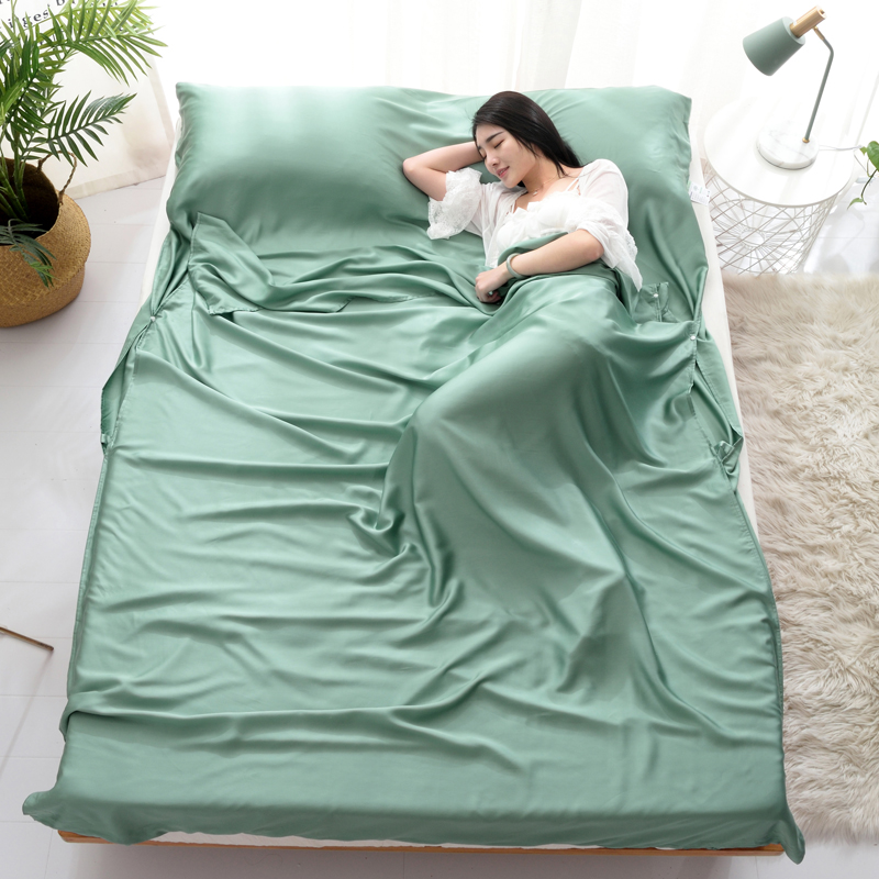 Special Offer Tencel Sleeping bag 60 Portable Solid A business travel Sleeping bag Double hotel travel sheet Quilt coverin the Bedclothes , Sleeping bag  category - from Buy2taobao.com to provide professional Taobao agent buy service