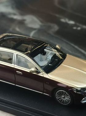 早鸟价 AR 1:64 奔驰 迈巴赫 S680 多条幅轮毂 红金色 合金模型