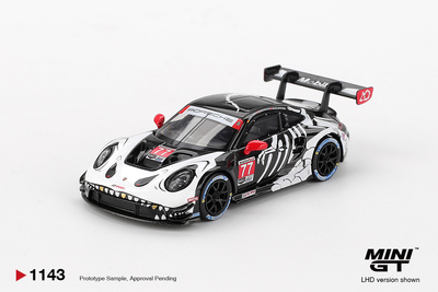 定 Minigt 1:64 保时捷911 GT3 R AO racing 77# 化骨龙1143车模