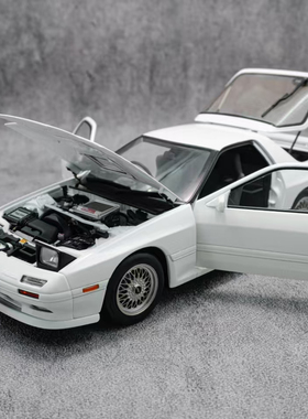 WELART轮艺 1:18 马自达 RX7 FC3S 无限版 白色合金仿真汽车模型