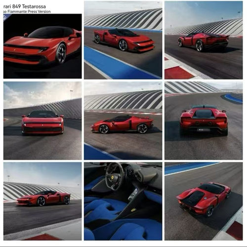 [程逸预售]BBR 1:18 法拉利 849 Testarossa 限量版 树脂汽车模型