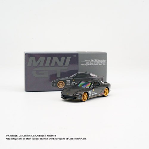MINIGT 1:64 马自达Mazda RX7 雨宫 全碳黑 合金车模 1205