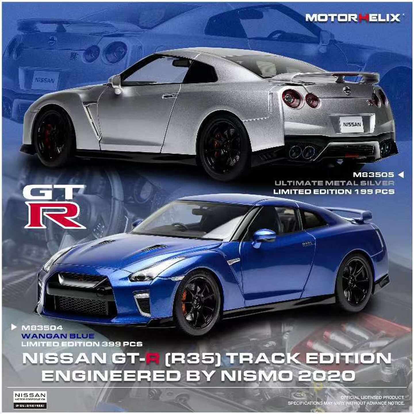 [程逸预售]MOTORHELIX MH 1:18 尼桑GTR R35 NISMO 合金车模
