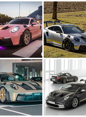 [程逸预售]Stance Hunters SH1:64保时捷 911 992 GT3 RS合金车模