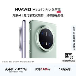 可叠国家补贴 Pro优享版 HUAWEI 鸿蒙AI红枫原色影像北斗卫星消息华为官方旗舰店华为手机 Mate