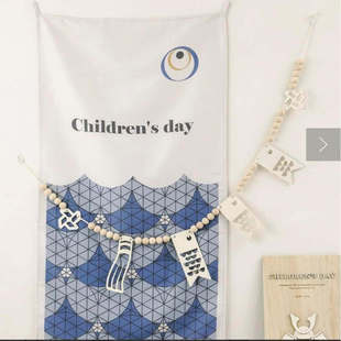 儿童节 节假日 木质 setsubun  3COINS 節分立春 鲤鱼旗花环 摆件