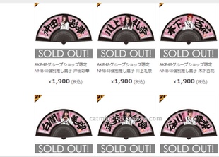 粉色 美少女 纸面 10元 折扇 NMB48 折叠扇 扇子 5把AKB48