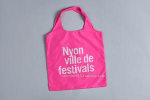 法国Nyon定制款冰激凌粉色 糖果粉 折叠袋 购物袋环保袋 折叠包
