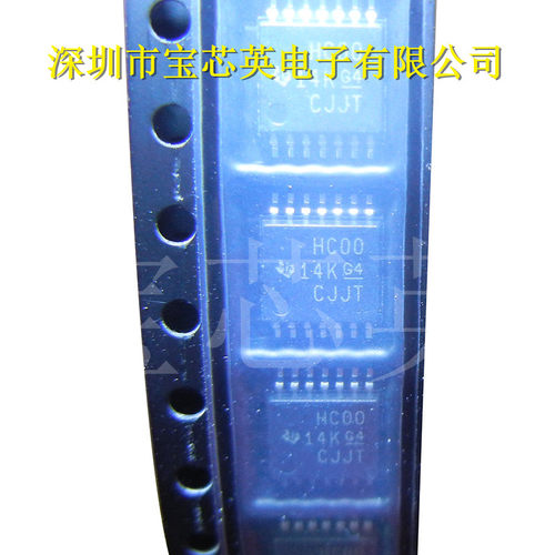 SN74HC00DBR 丝印:HC00 四路2输入正与非门 集成IC芯片 SSOP14