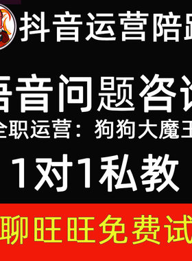 DY抖音咨询小店运营短视频分析技术问题1对1解答账号诊断直播带货