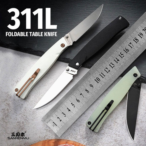 新款三刃木311L餐刀水果刀锋利随身折叠便携户外露营不锈钢小折刀
