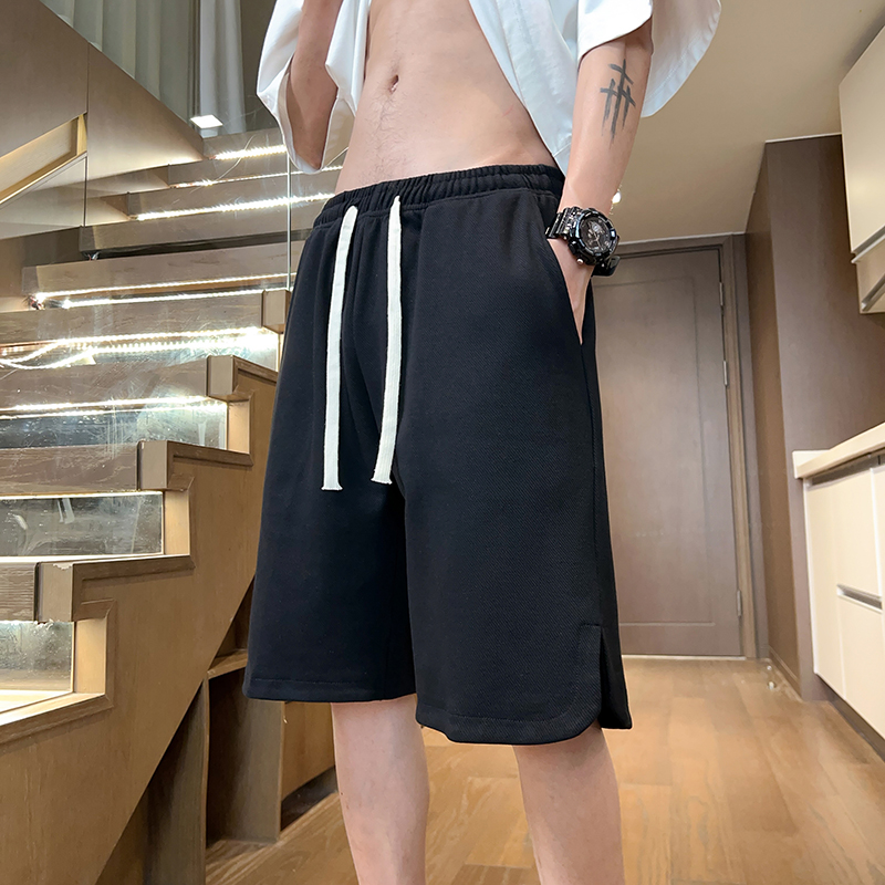 中考高考穿的短裤男无金属纯色5分裤不带铁无字母无印花半截裤潮6