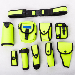 户外执勤安保武装外腰带男九件套黑色野外战术装备安检多功能腰包