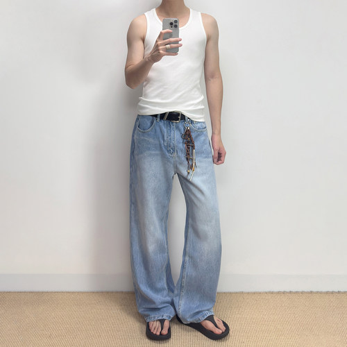 ALLFIT2021M裂纹水洗蓝牛