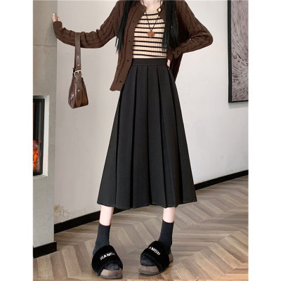 【赠运费险】百褶裙毛呢半身裙