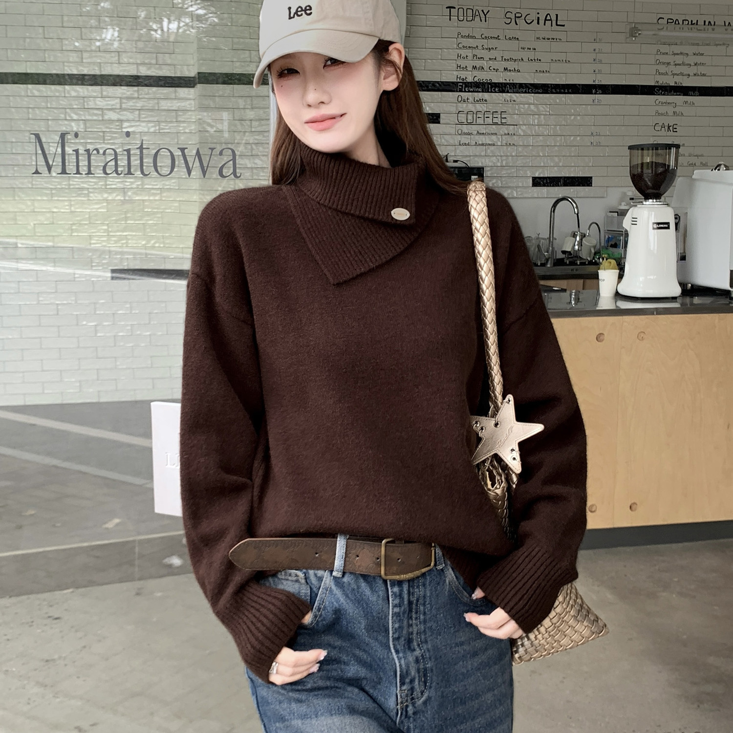 【赠送运费险】高领毛衣套头秋冬