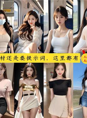 AI美女提示词+AI写真古代国风写实民族服饰艺术美女推文素材新更